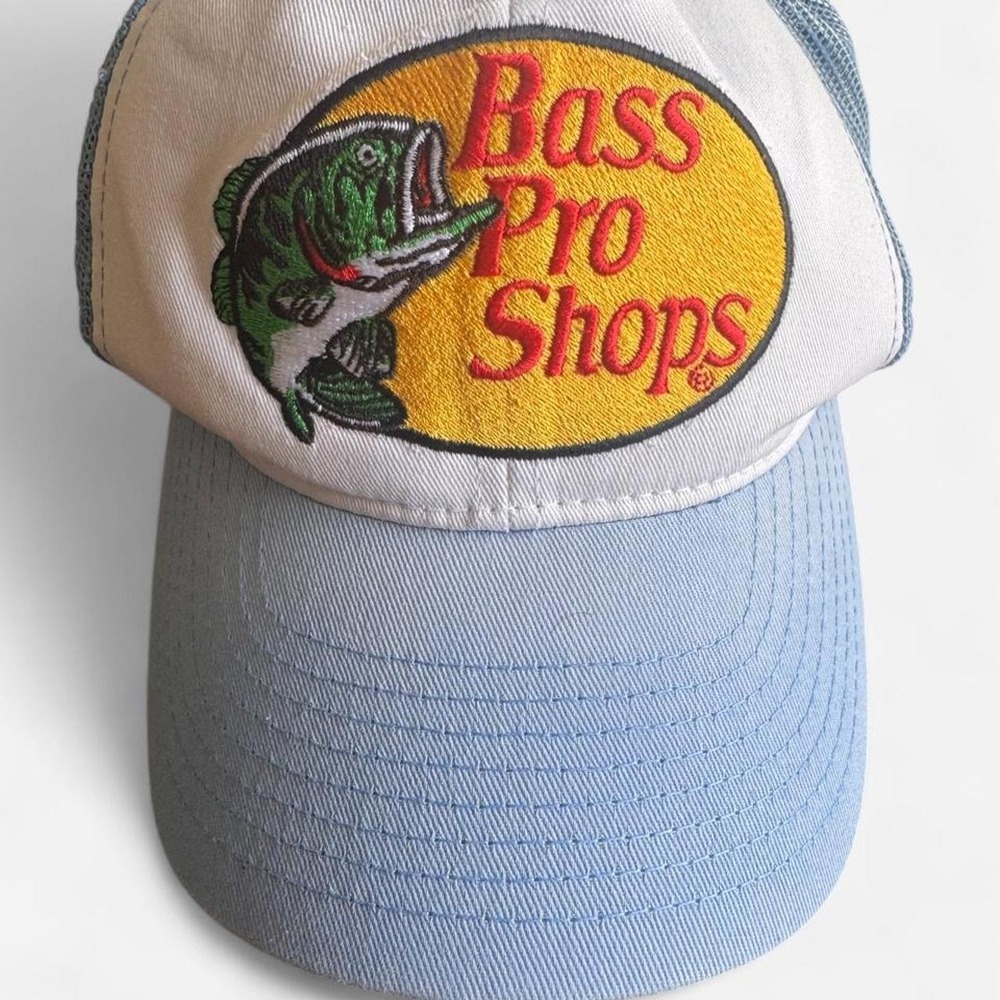Bass Pro Shops Lake Day Trucker Hat Mesh Snapback Cap